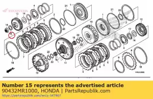 honda 90432MR1000 ring, speciaal, 18mm - Onderkant