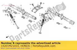 Here you can order the no description available at the moment from Honda, with part number 14201MZ1010: