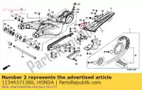 11346371300, Honda, collar, adjusting cover honda vt shadow ca spirit c2 vfr  a s c2s c nsr aero cs black c2b crossrunner x widow dc f nsr50s vt750c vt750c2 vt750dc vt750ca vt750c2b vt750c2s vt750cs vfr800x vfr800f 750 800 50 , New