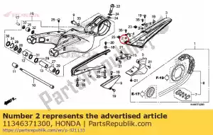 Honda 11346371300 collar, adjusting cover - Bottom side