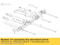 Aprilia AP8161016, Arbusto de haste, OEM: Aprilia AP8161016