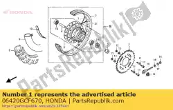 Aquí puede pedir habló set a, rr. (dentro) de Honda , con el número de pieza 06420GCF670: