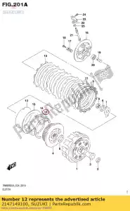 Suzuki 2147149100 seat,wave washe - Bottom side