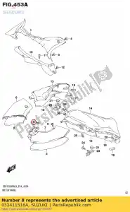 suzuki 032411516A parafuso - Lado inferior