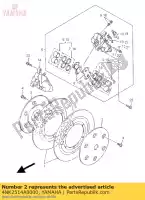 4NK2514A0000, Yamaha, ring wiel 1 (links) yamaha xv xvz xvztf 1300 1600 1996 1997 1998 1999 2000 2001 2002, Nieuw