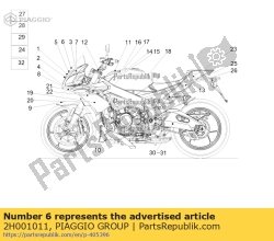 Aprilia 2H001011, Décalcomanie 