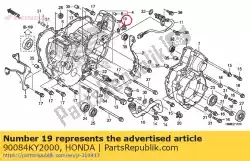 Aquí puede pedir tapa, 14 mm de Honda , con el número de pieza 90084KY2000: