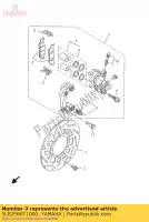 5LB2580T1000, Yamaha, caliper assy (a sinistra) yamaha tw 125 2001 2002 2003 2004, Nuovo