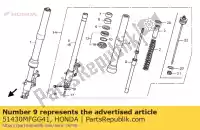 51430MFGG41, Honda, nenhuma descrição disponível no momento honda cb 600 2009 2010 2011 2012 2013, Novo