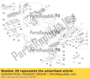 Piaggio Group GU03447070 estera - Lado inferior