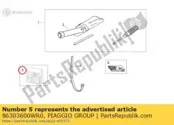 Aqui você pode pedir o conjunto de decalques em Piaggio Group , com o número da peça 86303600WR0: