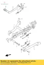 Here you can order the arm,brake rod from Suzuki, with part number 4312101D00: