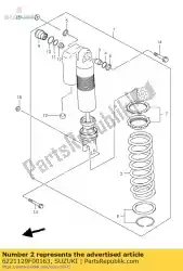 Here you can order the spring,rear,k= from Suzuki, with part number 6221129F00163: