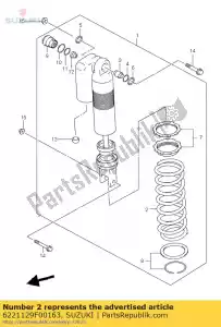 suzuki 6221129F00163 mola, traseira, k = - Lado inferior