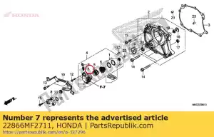 Honda 22866MF2711 parafuso, sangrador - Lado inferior