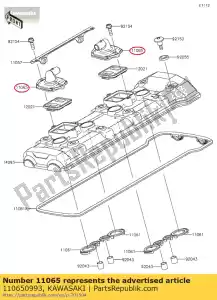 kawasaki 110650993 01 casquette, couvre-chef - La partie au fond