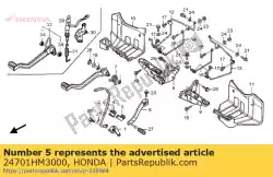 Tutaj możesz zamówić peda?, zmiana biegów od Honda , z numerem części 24701HM3000: