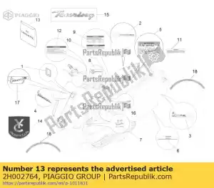 Piaggio Group 2H002764 garnituren kit 