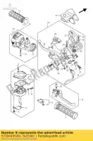 5730045G00, Suzuki, leva, reggiseno anteriore suzuki lt r450 quadracer limited r450z z400z quadsport z400 450 400 , Nuovo