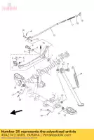 4DA274110000, Yamaha, apoio para os pés 1 yamaha  tt tt r wr yz yzf 80 125 230 250 600 1992 1993 1994 1995 1996 1997 1998 1999 2000 2001 2002 2003 2004 2017 2018 2019 2020, Novo