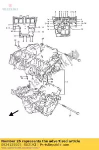 Suzuki 0924125005 plugue - Lado inferior