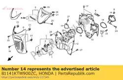 Qui puoi ordinare coperchio, l. Tasca * nha84p * da Honda , con numero parte 81141KTW900ZC: