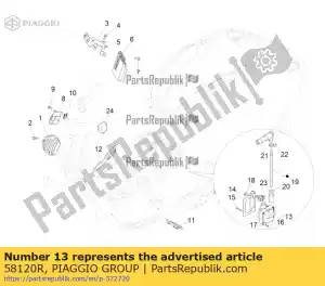 Piaggio Group 58120R coil - Bottom side
