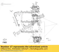 CM222701, Piaggio Group, balde levantador de válvula 2.2     , Novo