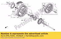 42313ML7000, Honda, colarinho, freio traseiro honda cbr  f vfr r vfr750f cbr1000f 1000 750 , Novo