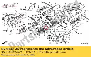 honda 36534MCAA71 sensor, l. lucht brandstofverhouding - Onderkant