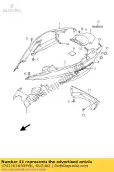 Qui puoi ordinare copertina, cornice bassa da Suzuki , con numero parte 4741103H00YMK: