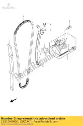 Here you can order the tensioner comp, from Suzuki, with part number 1281048H00: