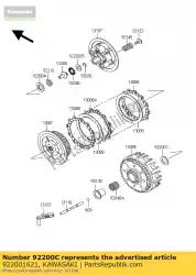 Ici, vous pouvez commander le machine à laver auprès de Kawasaki , avec le numéro de pièce 922001621: