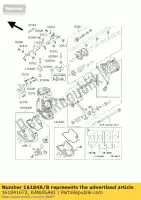 161841072, Kawasaki, chamber-assy-float, lh kawasaki ZX ninja rr 750 7, Nieuw