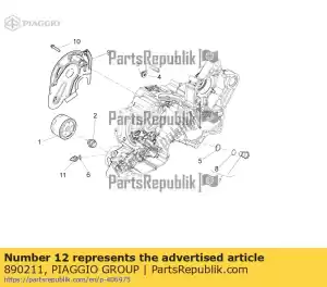 Piaggio Group 890211 fairlead - Onderkant