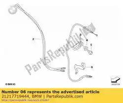 Aqui você pode pedir o rolamento de suporte para cabo bowden em BMW , com o número da peça 21217719444: