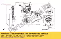 16012HN6A31, Honda, geen beschrijving beschikbaar op dit moment honda trx 250 2006 2007 2008 2010 2011, Nieuw