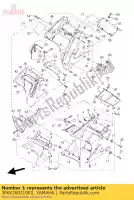 3P6Y283J10P2, Yamaha, body, front lower 1 yamaha fjr fjra fjras 1300, New