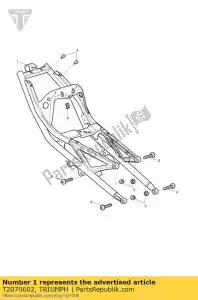 triumph T2070602 peças sobressalentes asssubframe - Lado inferior