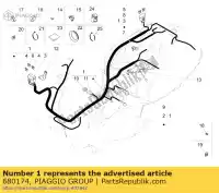 680174, Piaggio Group, frame harness vespa lt lx 125 150 2012 2014, New