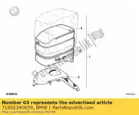 71602340659, BMW, base plate - multivario 95   bmw  1100 1992 1993 1994 1995 1996 1997, New