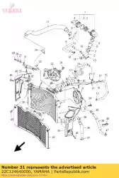 Ici, vous pouvez commander le séjour, radiateur auprès de Yamaha , avec le numéro de pièce 22C124640000: