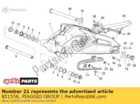 851556, Piaggio Group, Chain guide plate aprilia  shiver zd4rab00, zd4rad00 750 2007 2008 2009 2010 2016, Nieuw