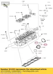 Ici, vous pouvez commander le boulon, 6x14 zx600-k1h auprès de Kawasaki , avec le numéro de pièce 921530406: