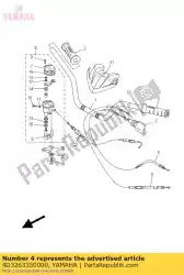 Here you can order the cable, clutch from Yamaha, with part number 4D3263350000: