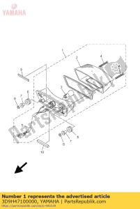 yamaha 3D9H47100000 alloggiamento del fanale posteriore - Lato destro