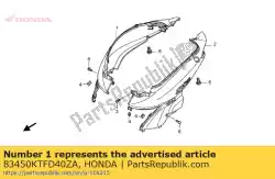 Here you can order the no description available at the moment from Honda, with part number 83450KTFD40ZA: