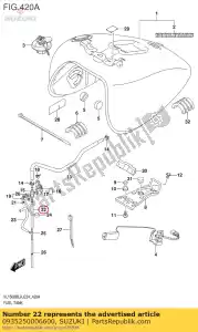 suzuki 0935250006600 tuyau (5x9x600) - La partie au fond