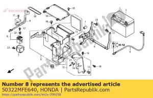 honda 50322MFE640 holder, battery box - Bottom side