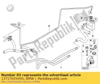 13717655495, BMW, slangklem bmw c1 125 200 2000 2001 2002 2003 2004, Nieuw